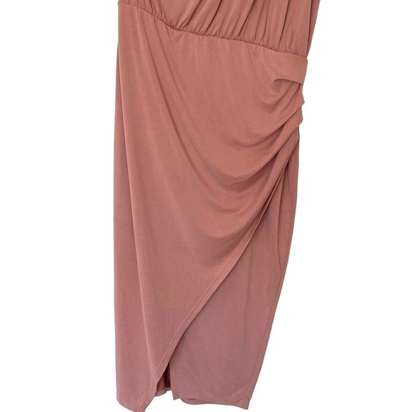 Lulu's Raise A Glass One-Shoulder Midi Dress in Blush Pink, NWOT, Size X-Large - Picture 7 of 13